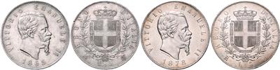 Italien, Vittorio Emanuele II. 1861-1878 - Monete e medaglie