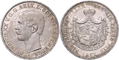Reuss- Obergreiz, Ä. L. Heinrich XX. 1836-1859 - Monete e medaglie
