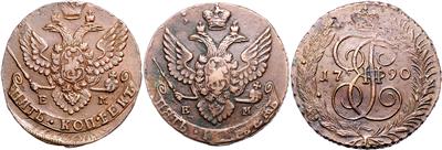 Russland, Katharina II. 1762-1796 - Münzen und Medaillen