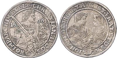 Sachsen A. L., Christian, Johann Georg und August 1591-1611 - Coins and medals