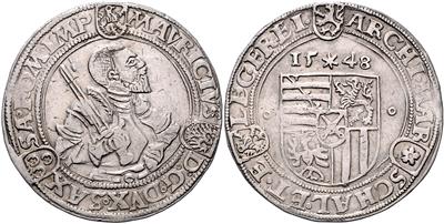 Sachsen A. L., Moritz 1547-1553 - Mince a medaile