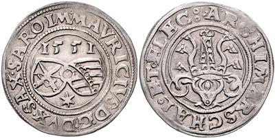 Sachsen A. L., Moritz 1547-1553 - Coins and medals