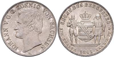 Sachsen, Johann 1854-1873 - Mince a medaile