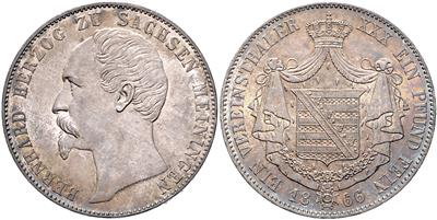 Sachsen- Meiningen, Bernhard II. Erich Freund 1803-1866 - Monete e medaglie