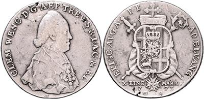 Trier, Clemens Wenzeslaus von Sachsen 1768-1802 - Mince a medaile