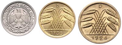 Weimarer Republik - Coins and medals