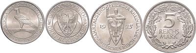 Weimarer Republik, Sondermünzen - Mince a medaile