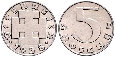 5 Groschen 1938 Wien - Mince a medaile