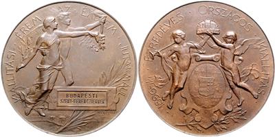 Budapest, 1896, Ausstellung zur Millenniumsfeier - Münzen und Medaillen