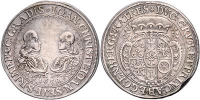 Eggenberg, Fürstentum Gradisca, Grafschaft, Johann Christopf und Johann Seyfried, Herzöge von Krummau 1649-1664713 - Coins and medals