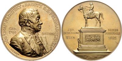 FM Graf Radetzky von Radetz 1766-1858 - Coins and medals