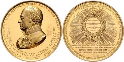 FM Graf Radetzky von Radetz 1766-1858 - Coins and medals