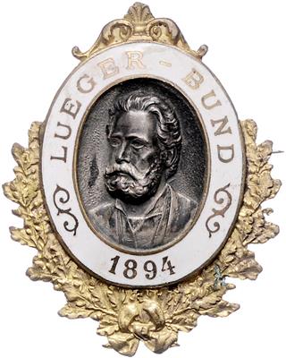 Wien, Bürgermeister Karl Lueger 1844-1910 - Mince a medaile