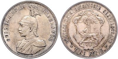 Deutsch Ost Afrika, Wilhelm II. 1888-1918 - Mince a medaile