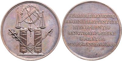 Freimaurer, Mailand - Monete e medaglie