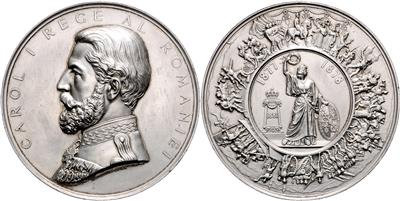 Karl I. von HohenzollernSigmaringen ab 1866 Fürst von Rumänien ab 1881 König bis 1914 - Coins and medals
