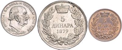 Kgr. Serbien, Kgr. Montenegro, Kgr. SHS, Kgr. Jugoslawien, SR Jugoslawien, Jugoslawien - Münzen und Medaillen