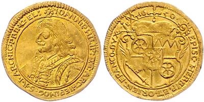 Mainz, Kurf. und Bm. Johann Philipp von Schönborn 1647-1673 GOLD - Münzen und Medaillen