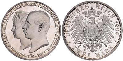 Mecklenburg- Schwerin, Friedrich Franz IV. 1897-1918 - Monete e medaglie