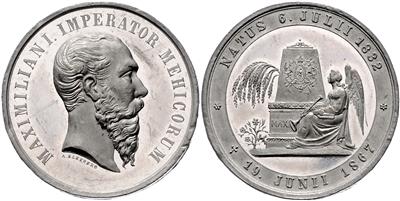Mexico, Kaiser Maximilian 1864- 1867 - Münzen und Medaillen