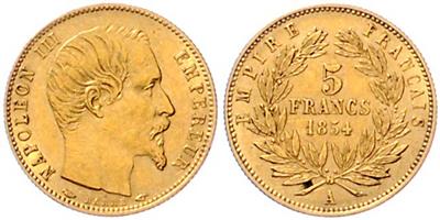 Napoleon III. 1852-1870, GOLD - Mince a medaile