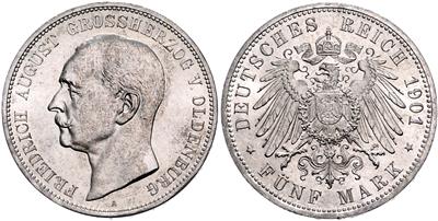 Oldenburg, Friedrich August 1900-1918 - Mince a medaile