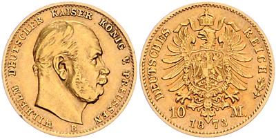 Preussen, Wilhelm I. 1861-1888, GOLD - Coins and medals