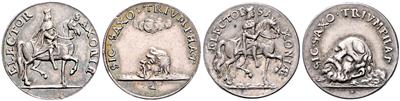 Sachsen A. L., Johann Georg III. 1680-1691 - Monete e medaglie