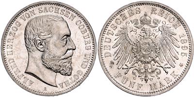Sachsen- Coburg- Gotha, Alfred 1893-1900 - Mince a medaile