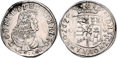 Sayn, Gustav v. Wittgenstein 1657-1701 - Coins and medals
