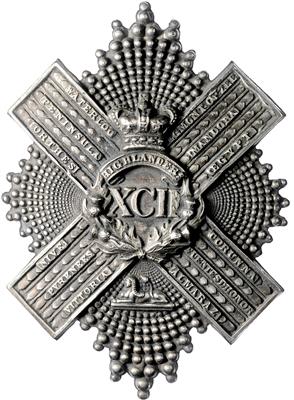 Schottland, Gordon Highlanders 92nd Foot Regiment Cross - Mince a medaile