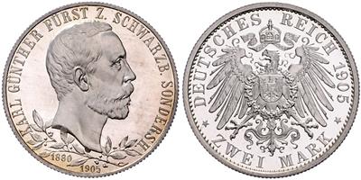 Schwarzburg- Sondershausen, Karl Günther 1880-1909 - Monete e medaglie