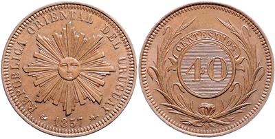 Uruguay, Republik seit 1830 - Coins and medals