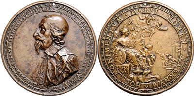 Frankreich, Charles de L' Aubespine 1580-1653, Gerichtspräsident und Königl. Siegelbewahrer - Mince a medaile