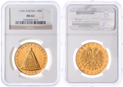 GOLD, 100 Schilling 1936 - Monete e medaglie