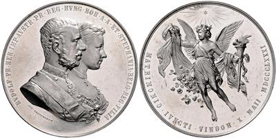 Kronprinz Rudolf und Stephanie v. Belgien - Münzen und Medaillen