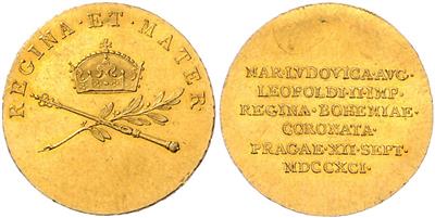 Leopold II. und Maria Ludovica GOLD - Mince a medaile
