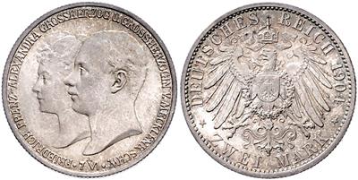 Mecklenburg- Schwerin Friedrich Franz IV. 1897-1918 - Münzen und Medaillen