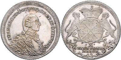 Öttingen, Johann Alois I. 1737-1780 - Mince a medaile