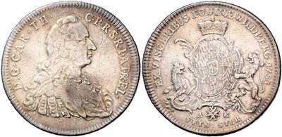 Pfalz, Kurlinie Sulzbach, Karl Theodor 1743-1799 - Münzen und Medaillen