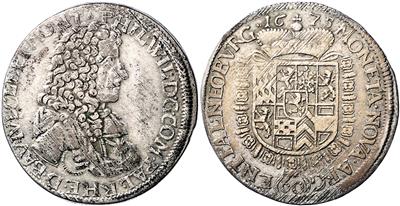 Pfalz-Neuburg, Philipp Wilhelm 1653-1690 - Mince a medaile