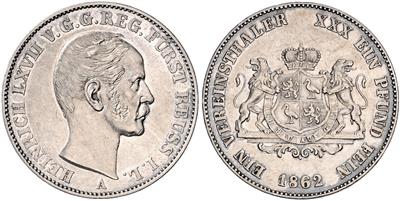 Reuss, Schleiz, Heinrich LXVII. 1854-1867 - Coins and medals