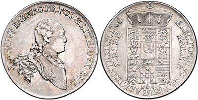Sachsen, A. L., Xaver als Administrator 1763-1768 - Münzen und Medaillen