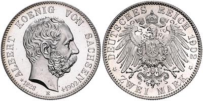 Sachsen, Albert 1873-1902 - Mince a medaile