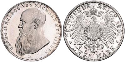 Sachsen- Meiningen, Georg II.1866-1914 - Monete e medaglie