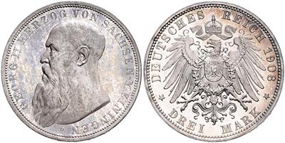 Sachsen- Meiningen, Georg II.1866-1914 - Coins and medals