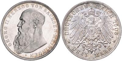 Sachsen- Meiningen, Georg II.1866-1914 - Münzen und Medaillen