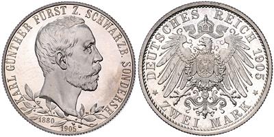 Schwarzburg- Sondershausen, Karl Günther 1880-1909 - Monete e medaglie