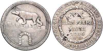 Anhalt- Bernburg, Alexius Friedrich Christian 1796-1834 - Coins and medals