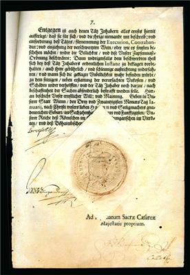 Leopold I.- Kaiserliche Verodnung vom 23. Jänner 1659 - Münzen und Medaillen
